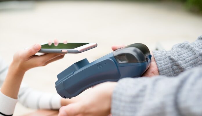 Customer pay on pos machine