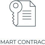 Smart Contract Line icon. Simple element illustration
